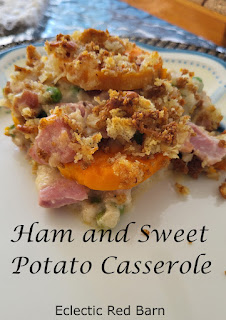 Ham and Potato Casserole. Share NOW. #main dish, sweet potatoes, casserole